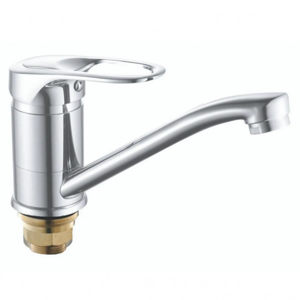 Смеситель для кухни Rainsberg R3203DF с коротким изливом, хромированный