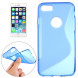 Антискользящий чехол накладка для iPhone 7 (Голубой)