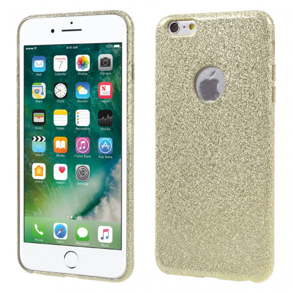 Песчаный чехол накладка для iPhone 6 / 6S (золото)