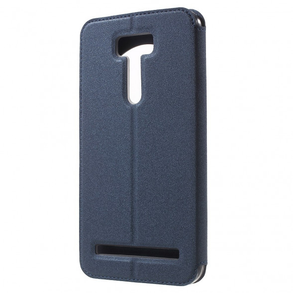 Чехол с окном информации для Asus Zenfone 2 Laser ZE601KL (Синий)