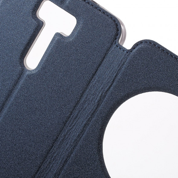 Чехол с окном информации для Asus Zenfone 2 Laser ZE601KL (Синий)