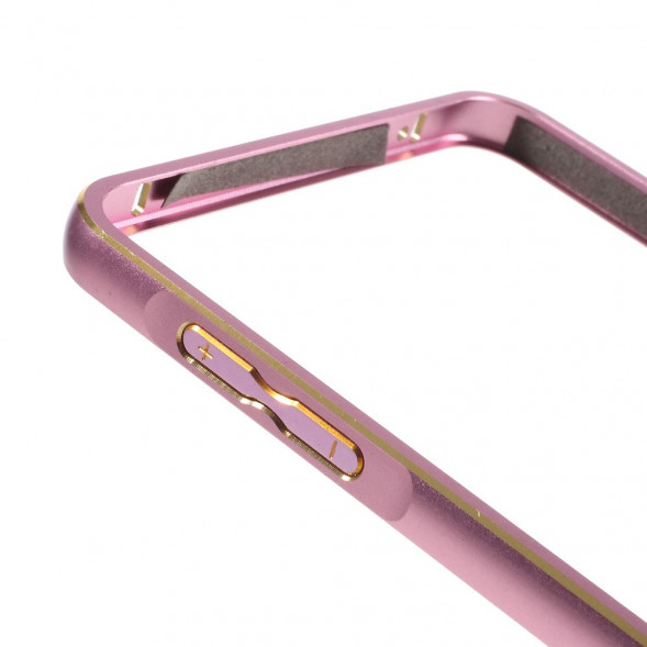 Алюминиевый бампер для Samsung Galaxy A9 (2016) (Розовый)