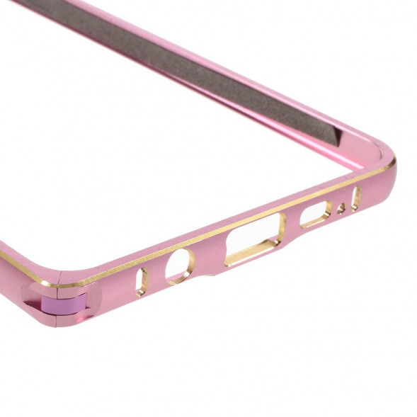 Алюминиевый бампер для Samsung Galaxy A9 (2016) (Розовый)