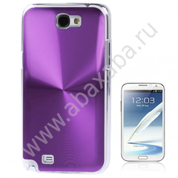 Чехол накладка CD lines для Samsung Galaxy Note 2 N7100 (Фиолетовый)