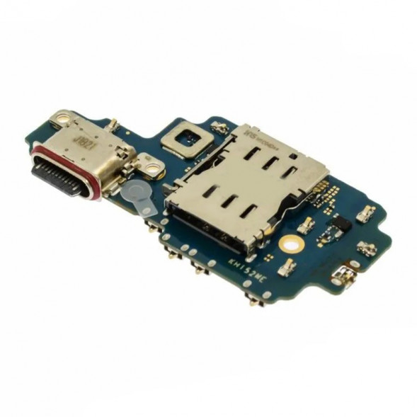 Шлейф для Samsung S908 Galaxy S22 Ultra плата на разъем зарядки, разъем сим, микрофон