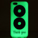 Светящийся в темноте чехол для iPhone 6, 6S (Thank You)