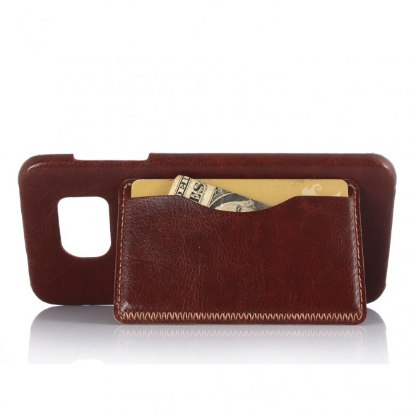 Чехол с подставкой для Samsung Galaxy S7 Edge G935 (Коричневый)