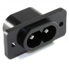 AC-034 Разъем питания 220В гнездо на панель