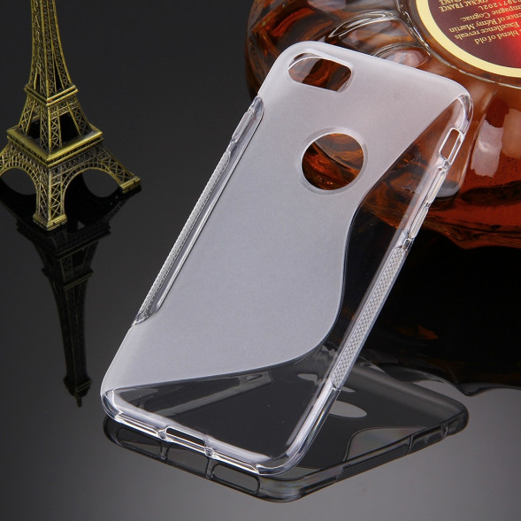Антискользящий чехол накладка для iPhone 7 (Прозрачный)