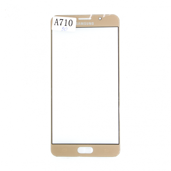 Стекло для Samsung Galaxy A7 (2016) A710F (Золотистое)