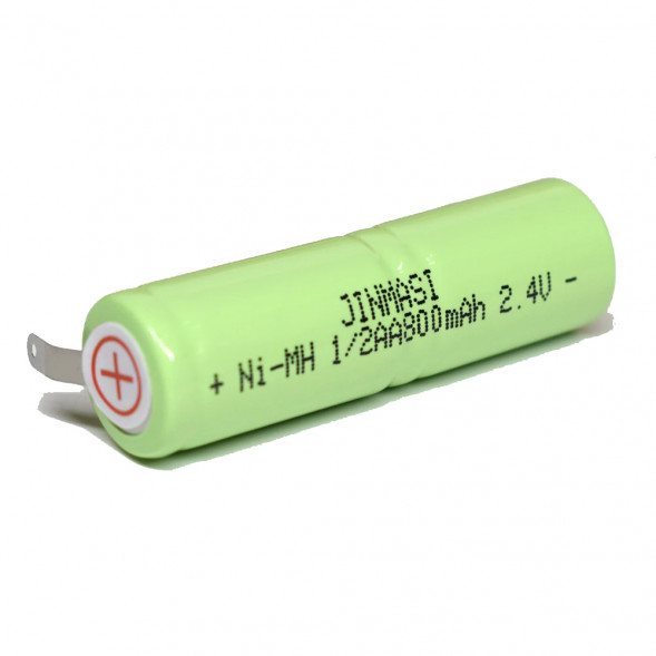 Аккумулятор 1/2AA 2.4 В 800 мАч 1/2 AA Ni-MH для бритв
