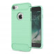 Чехол накладка Carbon Fibre для iPhone 7 (зеленый)