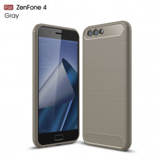 Чехол Carbon Fiber для Asus ZenFone 4 ZE554KL (серый)
