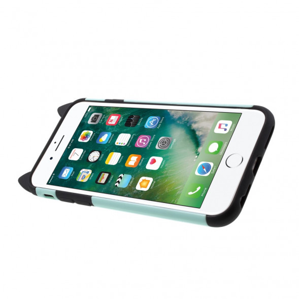 Чехол Moustach Cat с кольцом для iPhone 6, 6s (зеленый)