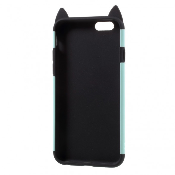 Чехол Moustach Cat с кольцом для iPhone 6, 6s (зеленый)