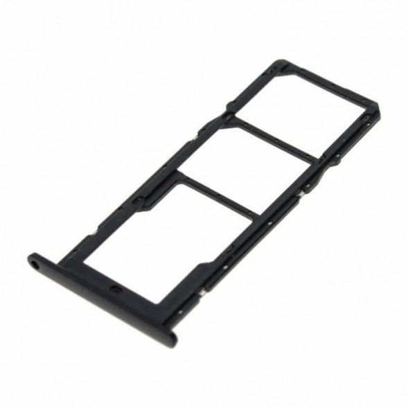Держатель сим карты лоток для Huawei Honor 10X Lite (DNN-LX9), P Smart (2021) (PPA-LX1) (Черный)