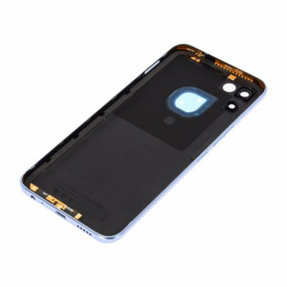 Задняя крышка корпус для Tecno Spark GO 2022 (KG5m) (Серебро - голубой)