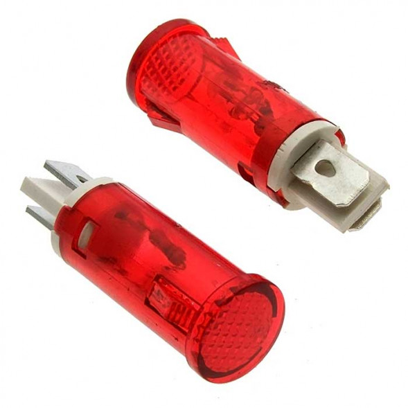 Неоновая лампочка в корпусе MDX-14 red  220V