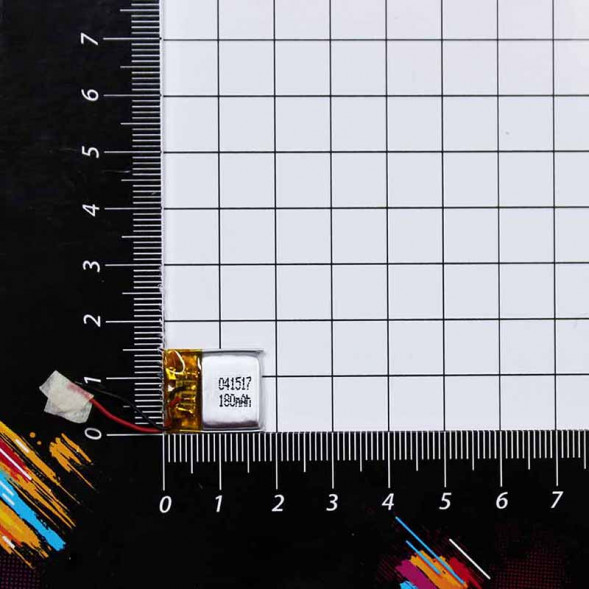 17X15X3.5mm 3.7V 180mAh Литий-полимерный аккумулятор