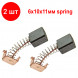 2шт. 6x10x11 spring графитовые щетки для электродвигателя