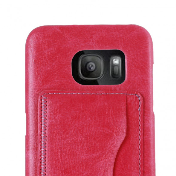 Чехол с подставкой для Samsung Galaxy S7 Edge G935 (Малиновый)