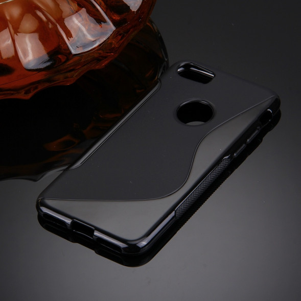 Антискользящий чехол накладка для iPhone 7 (Черный)