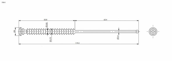 FMM-1 Монтажный элемент комплект 4 шт для крепления вентиляторов и решеток