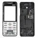 Корпус для Nokia 206 с клавиатурой (черный)