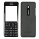 Корпус для Nokia 206 с клавиатурой (черный)