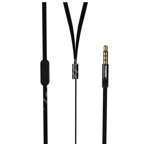 Гарнитура - наушники 3.5 Remax RM-535 с микрофоном (черный)