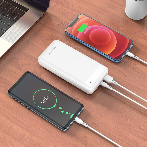 Портативный аккумулятор Borofone BJ19A Incredible PD20W QC3.0 20000mAh (Белый)