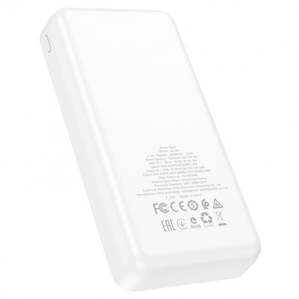Портативный аккумулятор Borofone BJ19A Incredible PD20W QC3.0 20000mAh (Белый)