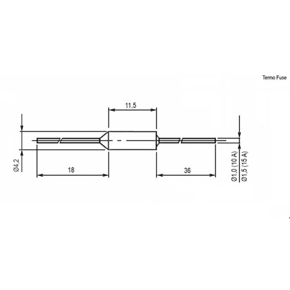 2шт. 167C 10A 250V Термопредохранители - комплект