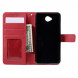 Чехол книжка с визитницей для Microsoft Lumia 650 (Красный)