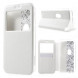 Чехол книжка с окном информации для Asus Zenfone Zoom ZX551ML, ZX550ML (Белый)