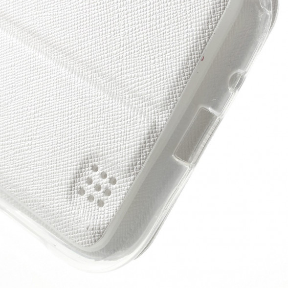 Чехол книжка с окном информации для Asus Zenfone Zoom ZX551ML, ZX550ML (Белый)