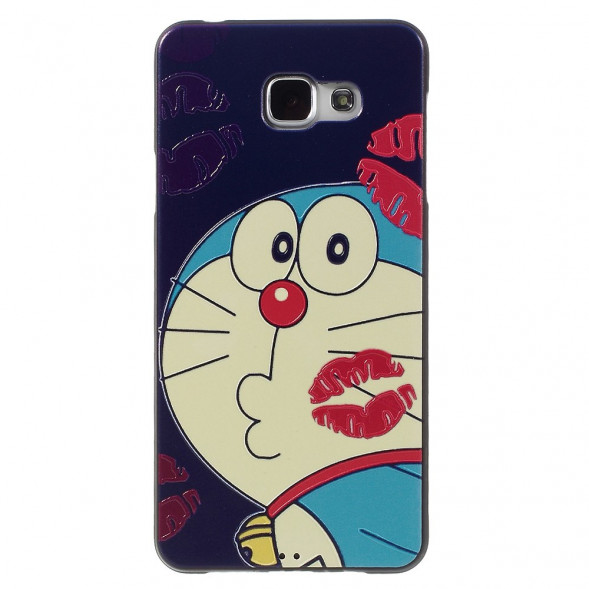 Текстурный TPU чехол накладка для Samsung Galaxy A7 (2016) SM-A710F (Кошка)