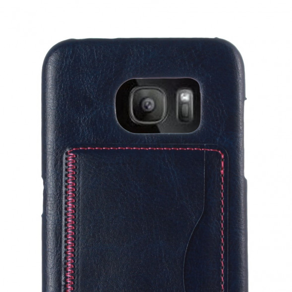 Чехол с подставкой для Samsung Galaxy S7 Edge G935 (Темно - синий)