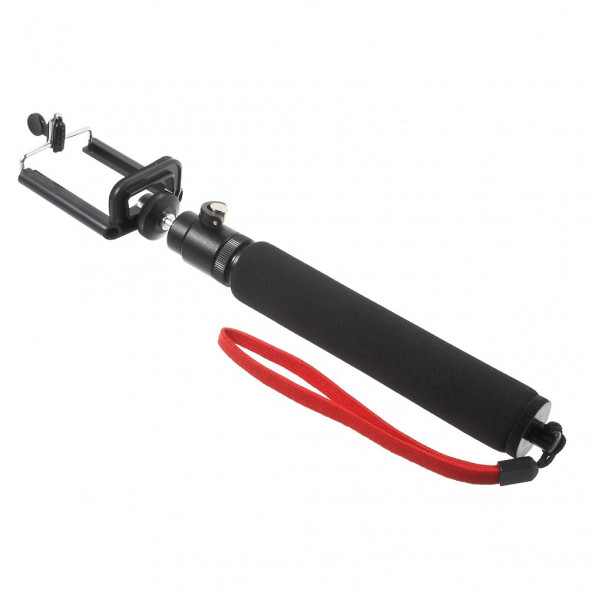 Выдвижная селфи палка - монопод с адаптером для штатива камеры GoPro Hero и зажимом для iPhone 6, Samsung S6