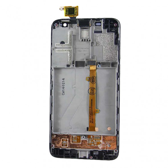Дисплей для Alcatel OT-6012D, OT-6012X (Idol Mini) с тачскрином в рамке (Черный)