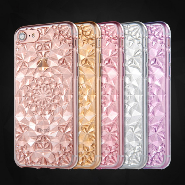 3D Чехол узоры для iPhone 7 / iPhone 8 (золото)