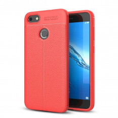 Чехол накладка Litchi Grain для Huawei Nova Lite 2017, P9 lite mini (красный)