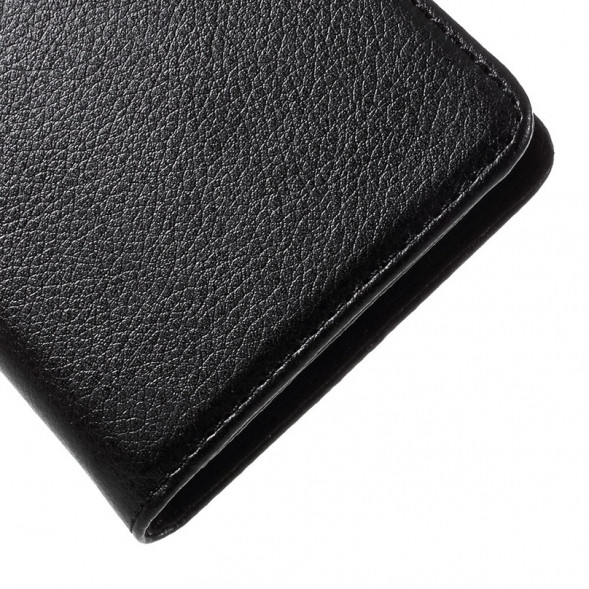 Чехол книжка с визитницей для Microsoft Lumia 650 (Черный)