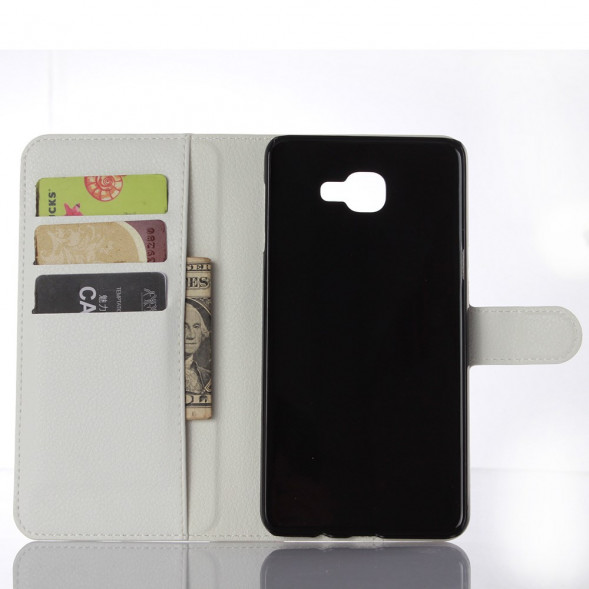 Чехол книжка с визитницей для Samsung Galaxy A9 (2016) (Белый)