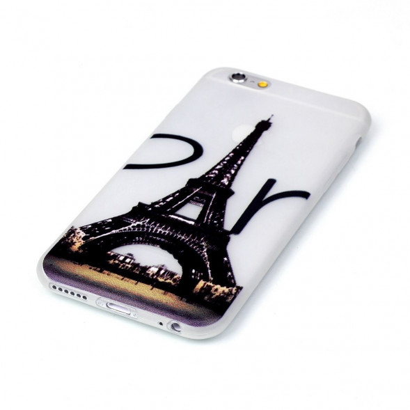 Светящийся в темноте чехол для iPhone 6, 6S (Эйфелева башня)