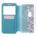 Чехол книжка с окном информации для Asus Zenfone Zoom ZX551ML, ZX550ML (Голубой)
