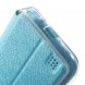 Чехол книжка с окном информации для Asus Zenfone Zoom ZX551ML, ZX550ML (Голубой)