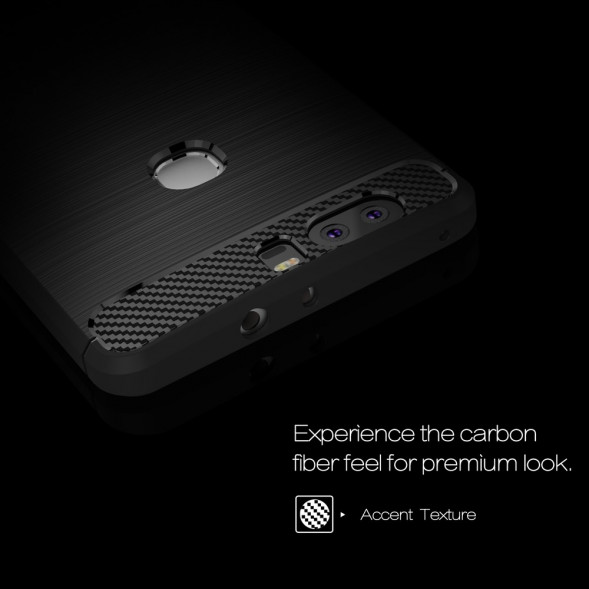 Матовый TPU чехол для Huawei Honor V8 (Черный)