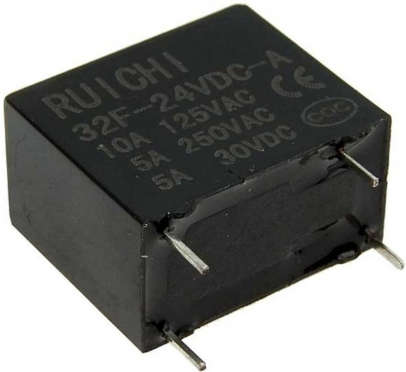 32F (N/O) 24VDC 5A Реле электромагнитное