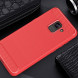 Чехол-накладка Carbon Fibre для Samsung Galaxy A5 (2018), A8 (2018) (красный)